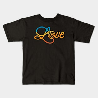 Volleyball Love Kids T-Shirt